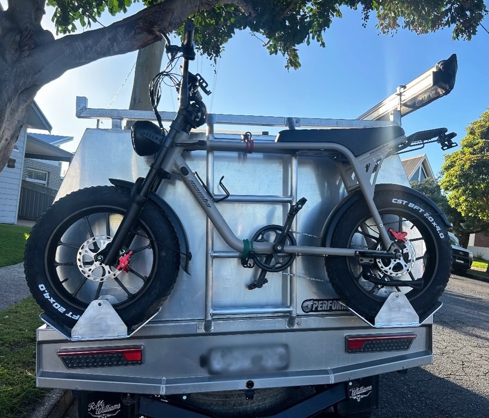 Load up, roll out, and chase the next adventure. 🌄

Custom aluminium tray featuring a bike rack—strong, lightweight, an...